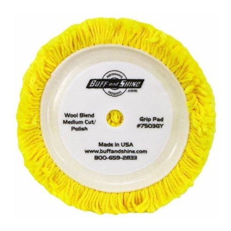 Buff And Shine LT COMPOUND/POLISH GRIP 7.5"x1.5 PAD BUF7503GYT